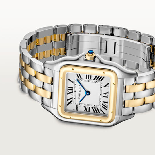 Cartier Panth&egrave;re de Cartier Large Quartz 42 mm Yellow Gold and Stainless Steel W2PN0016 image number 1